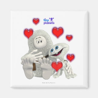 Tiny Planets All You need is Love Magnet