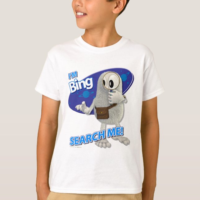 Tiny Planets Bing - Search me! T-Shirt (Front)