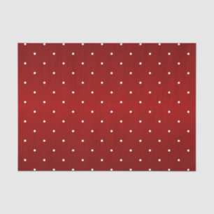 Tiny Polka Dots on Shiny Dark Red Tissue Paper