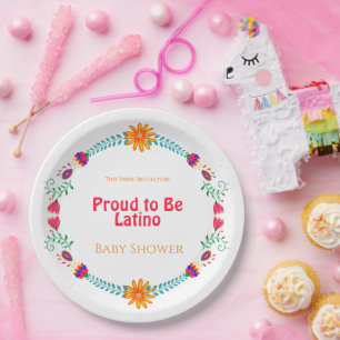 Tiny Pride, Big Culture – Proud to Be Latino Baby Paper Plate