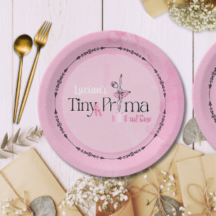 Tiny Prima Is On The Way Paper Plates
