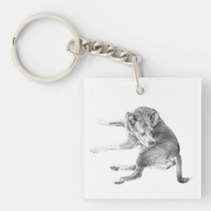 Tiny Pup Light Key Ring