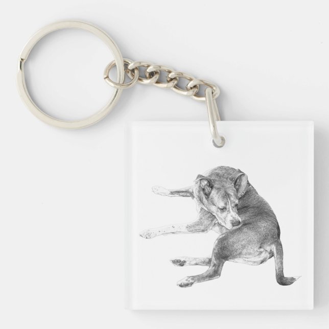 Tiny Pup Light Key Ring (Front)