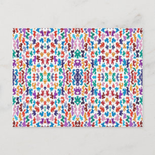 Tiny Random Shapes Multi Postcard