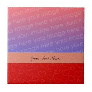 Tiny Red Hearts Your Photo Tile