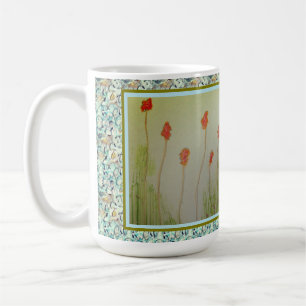 Tiny Red Wildflowers Coffee Mug