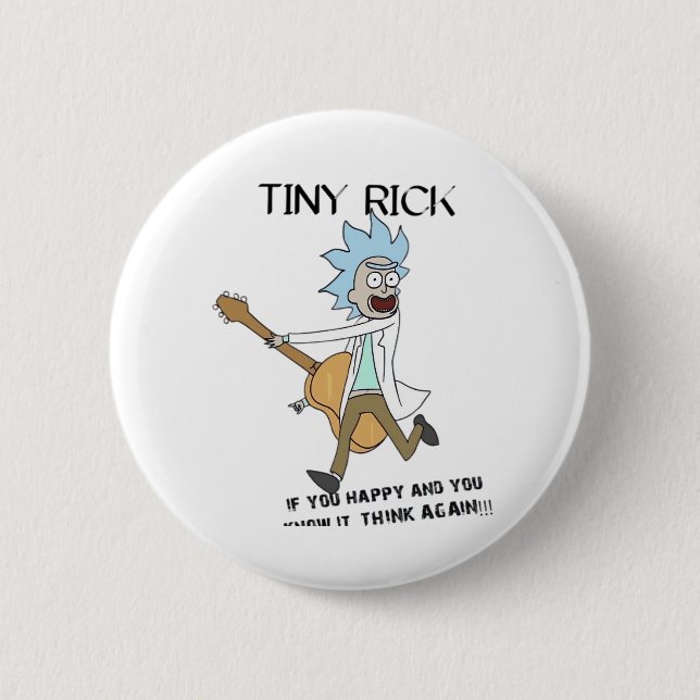 Tiny Rick Classic 6 Cm Round Badge (Front)
