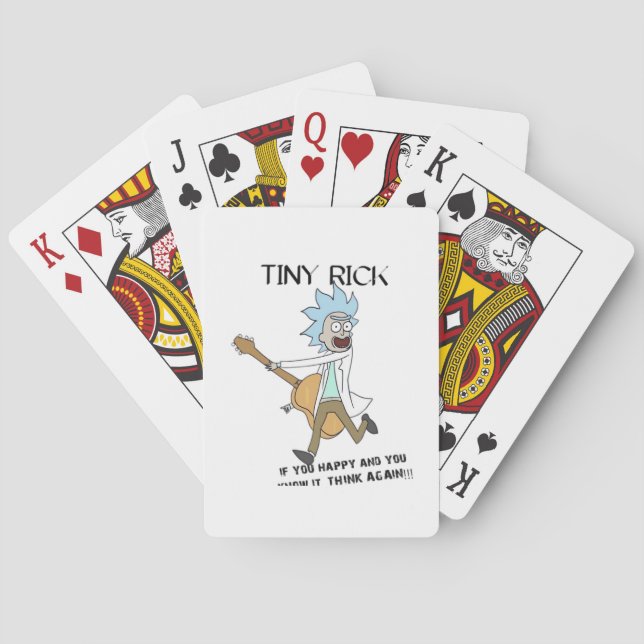 Tiny Rick Classic Playing Cards (Back)