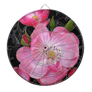 tiny rosebud opens dartboard