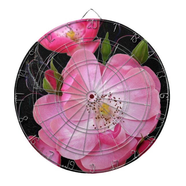 tiny rosebud opens dartboard (Front)