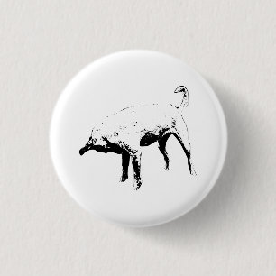 Tiny Round, Scent Check 3 Cm Round Badge