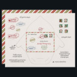 Tiny Santa and Elf Envelopes Origami DIY<br><div class="desc">Foldable Elf & Santa Claus origami envelope template. Replace elements by moving them inside/outside the envelope using the "Design Using Design Tool" button.
The envelope will hold tiny letters,  which you can purchase in my shop. The size of the letters is 2.75x4".</div>