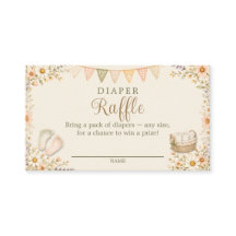 Tiny Shoes to Fill Diaper Raffle Ticket