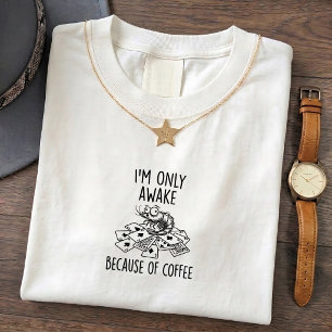 Tiny Shrimp Humour Awake Fun Tee