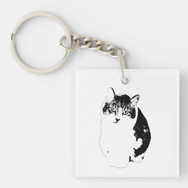 Tiny Soft Outline Key Ring (Front)