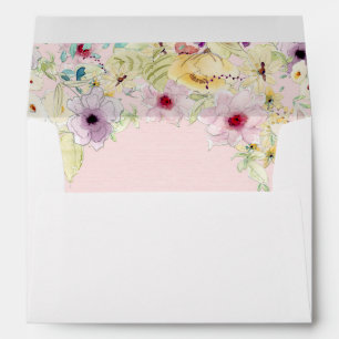 Tiny Spring Flower Wedding Envelopes