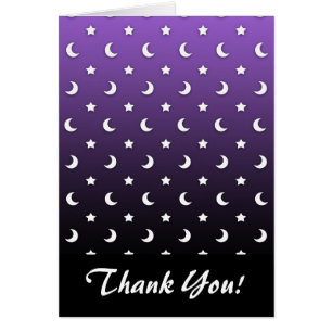 Tiny Stars and Moons on Purple