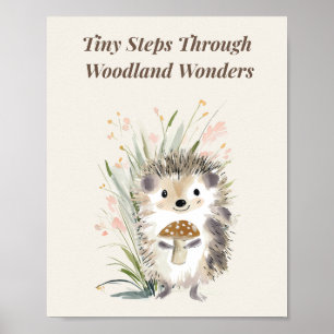 Tiny Steps Through Woodland Wonders  Poster