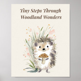 Tiny Steps Through Woodland Wonders  Poster