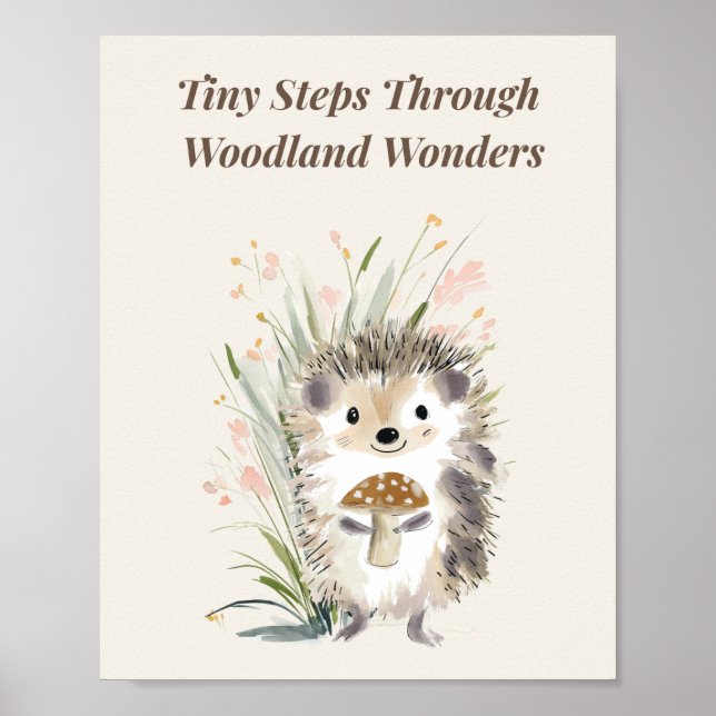 Tiny Steps Through Woodland Wonders  Poster (Front)