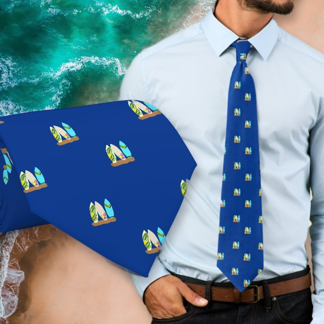 Tiny Surfboards Pattern Tie (Creator Uploaded)