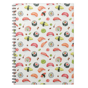 Tiny Sushi Illustration for Nigiri and Maki Fans Notebook