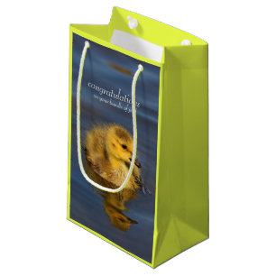Tiny Swimmer: Canada Goose Gosling Small Gift Bag