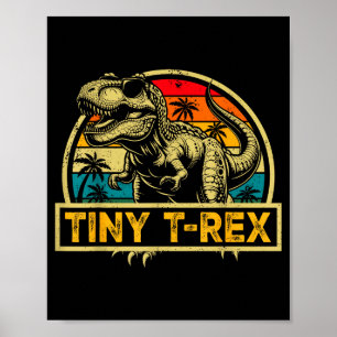 Tiny T-rex T Rex Dinosaur Tiny T-rex Family Matchi Poster