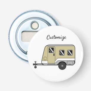 Tiny Tan Caravan Camper Thunder_Cove Bottle Opener