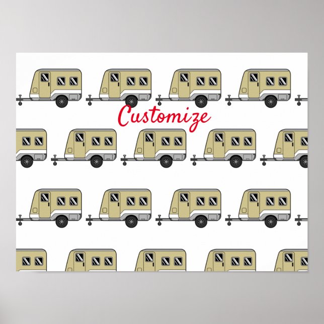 Tiny Tan Caravan Camper Thunder_Cove  Poster (Front)