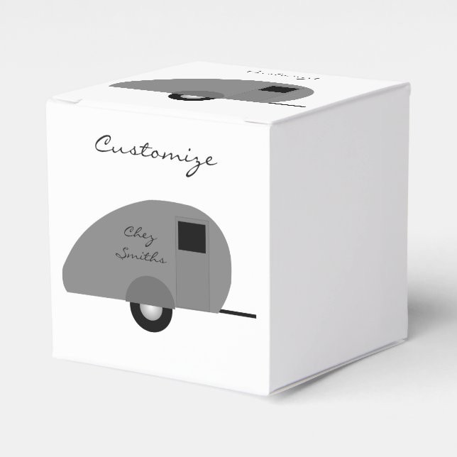 Tiny Teardrop Trailer Thunder_Cove Favour Box (Front Side)