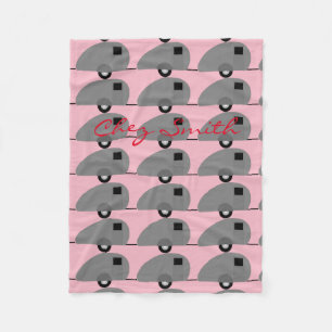 Tiny Teardrop Trailer Thunder_Cove Fleece Blanket
