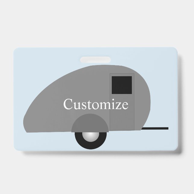 Tiny Teardrop Trailer Thunder_Cove  ID Badge (Front)