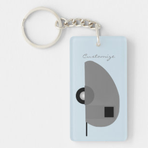 Tiny Teardrop Trailer Thunder_Cove Key Ring