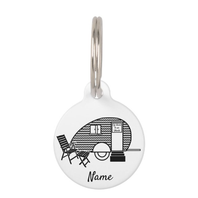Tiny Teardrop Trailer Thunder_Cove Pet Tag (Front)