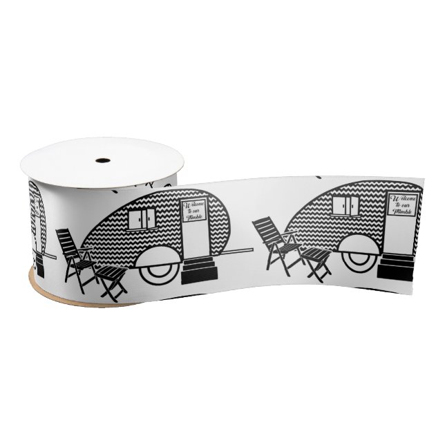 Tiny Teardrop Trailer Thunder_Cove Satin Ribbon (Spool)