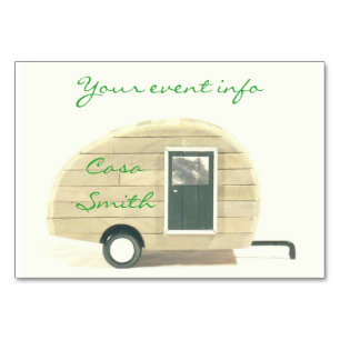 Tiny teardrop travel trailer Thunder_Cove Table Number