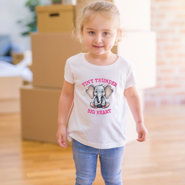 Tiny Thunder, Big Heart Toddler Tshirt (Creator Uploaded)