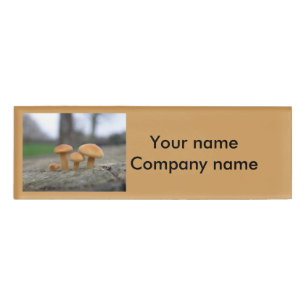 Tiny Toadstools Macro Personalised Name Tag