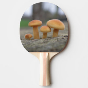Tiny Toadstools Macro Ping Pong Paddle