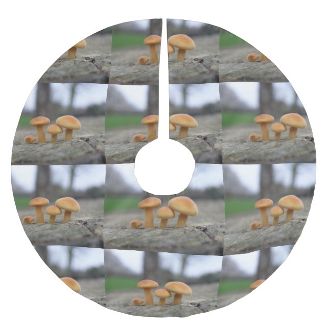 Tiny Toadstools Macro Tree Skirt (Front)
