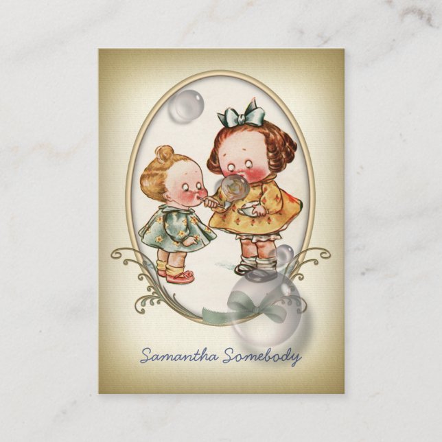 Tiny Toddlers Mini Postcard Profile Card (Front)