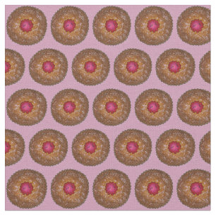 Tiny Tortes Raspberry Linzer Torte Cookies Fabric