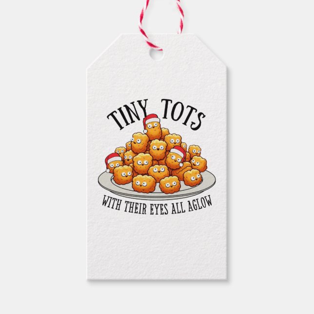 Tiny Tots Christmas Funny Gift Tags (Front)