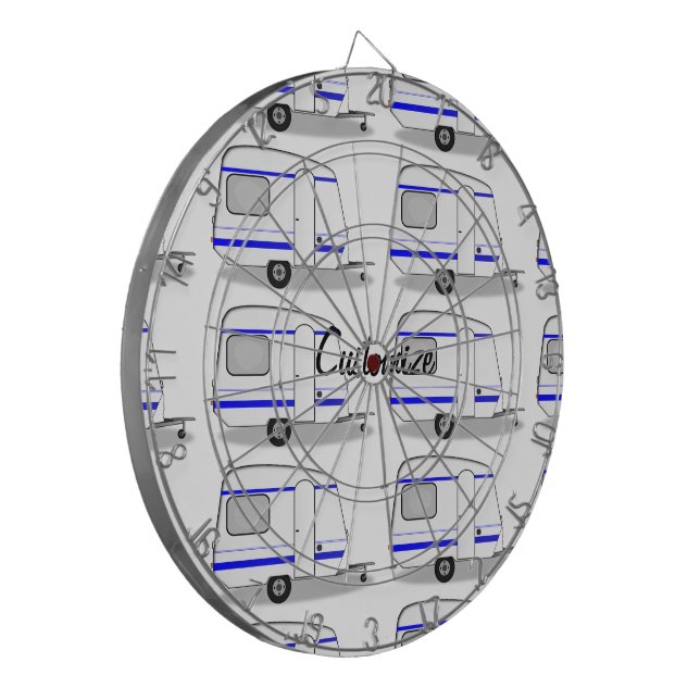 Tiny trailer gypsy caravan Thunder_Cove any colour Dartboard (Front Left)