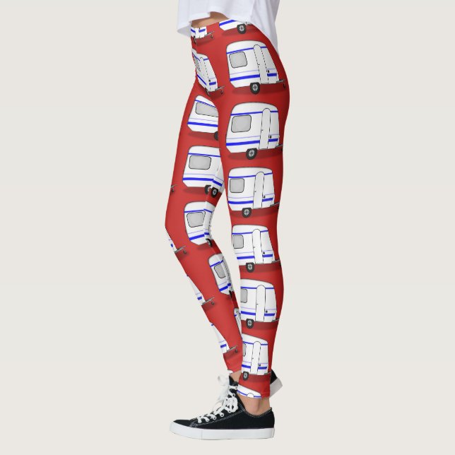 Tiny trailer gypsy caravan Thunder_Cove Leggings (Left)