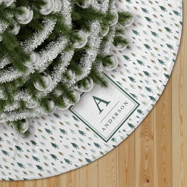 Tiny Trees | Monogrammed Tree Skirt (Creator Uploaded)