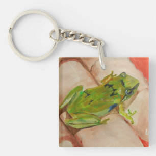 Tiny Tropical Frog Key Ring
