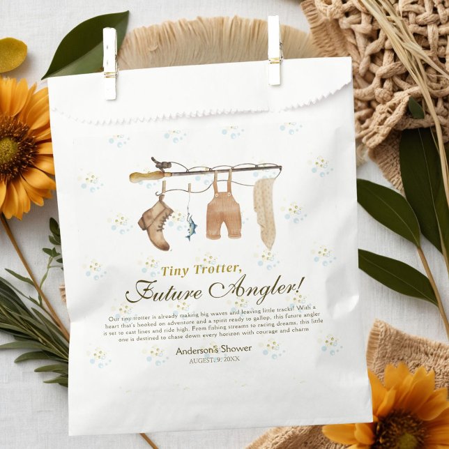 Tiny Trotter Future Angler Fishing Baby Shower Favour Bag (Creator Uploaded)