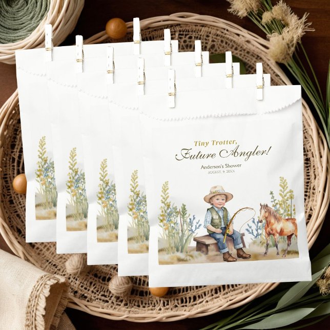 Tiny Trotter Future Angler Fishing Boy Baby Shower Favour Bag (Creator Uploaded)